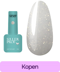 Siller Cover Milk Opal hybride base met een gouden glans 8 ml